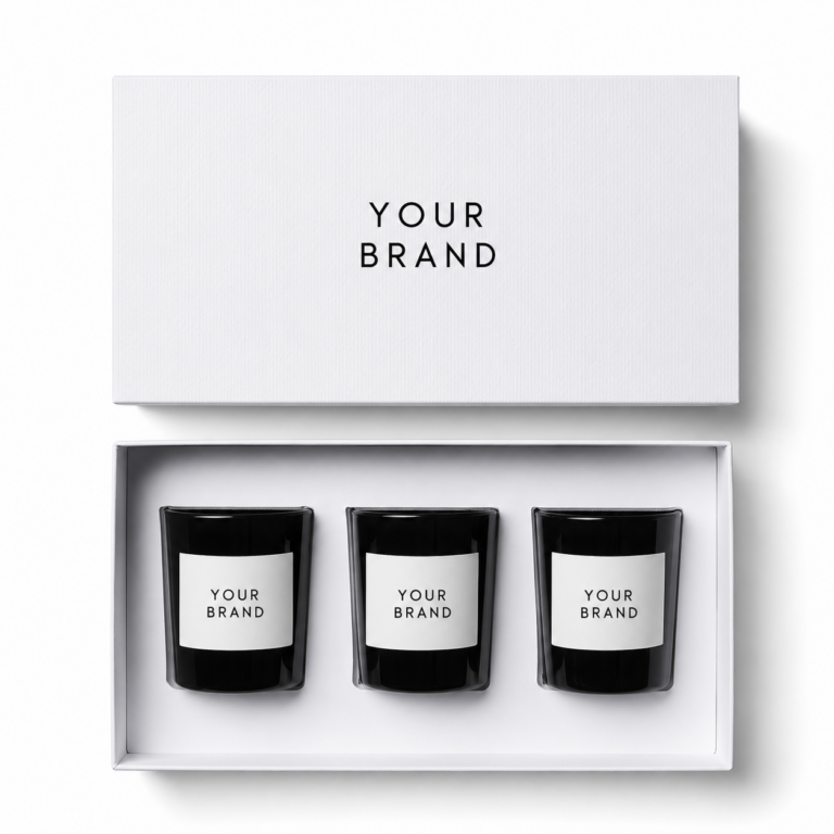 Custom Candle Set Gift Box