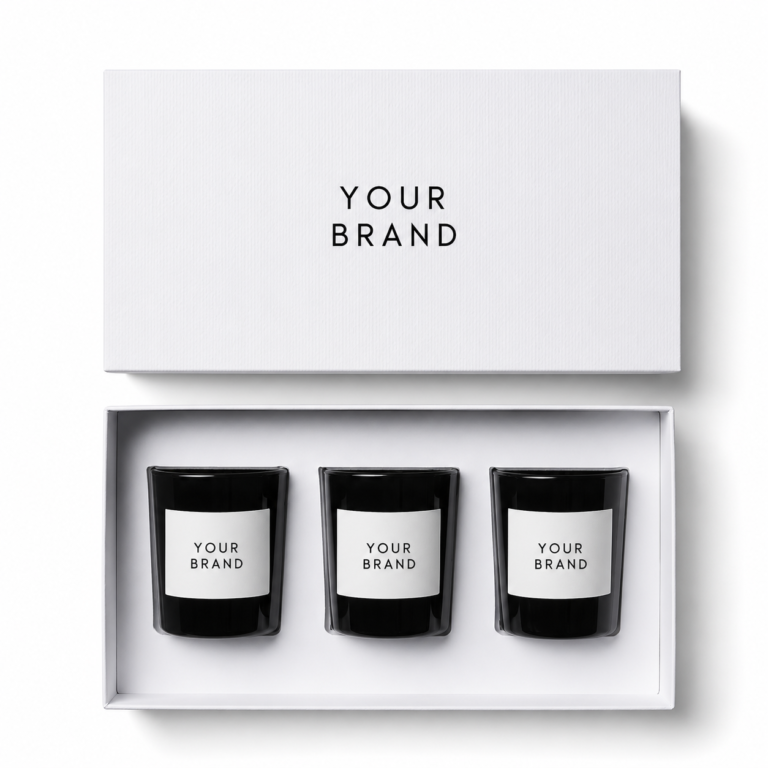 Custom Candle Set Gift Box