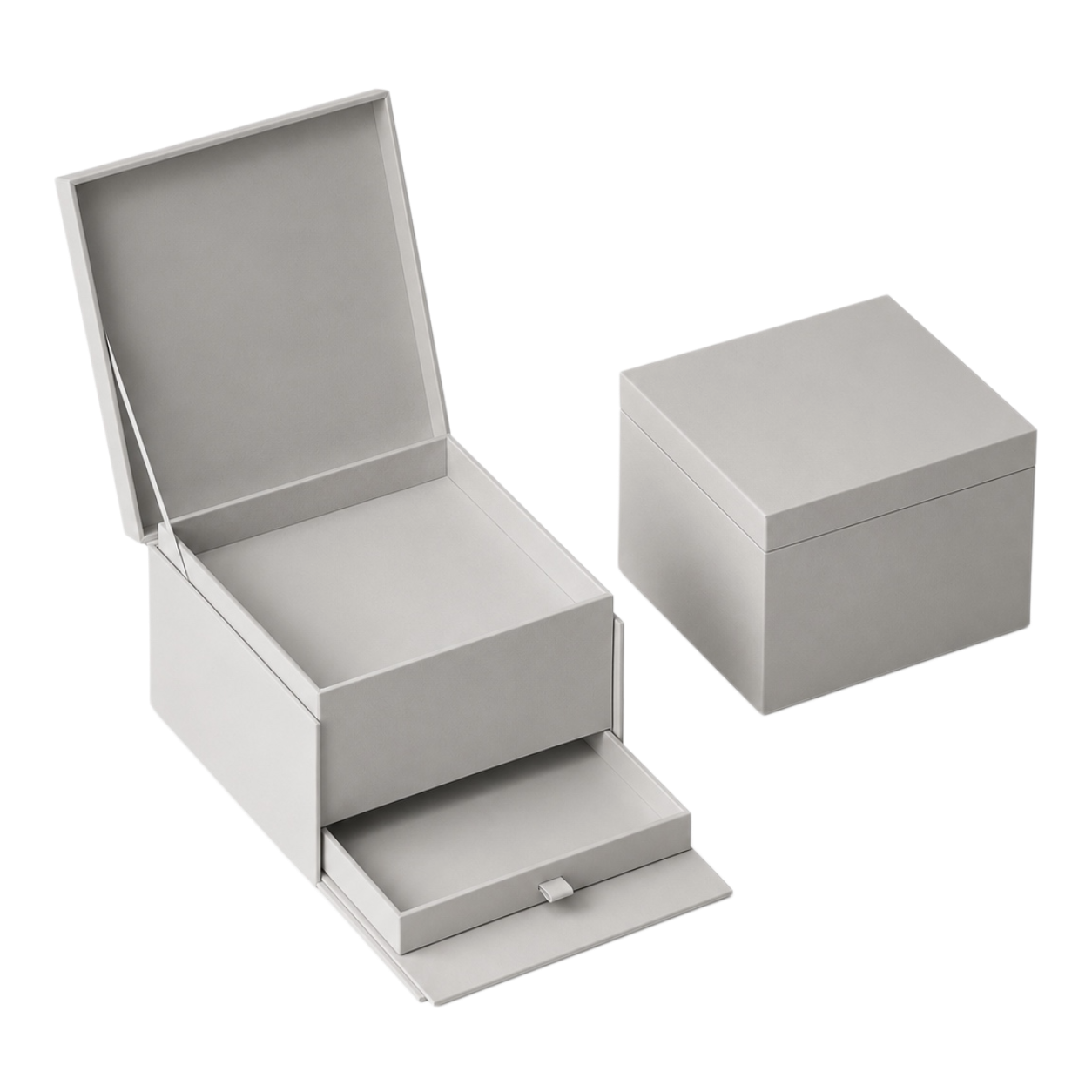 Double-Layer Drawer Flip-Top Box