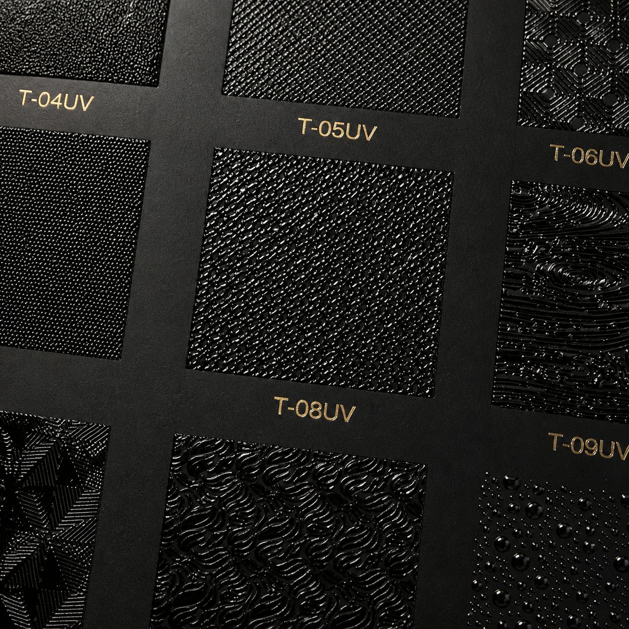 Textured UV Coating