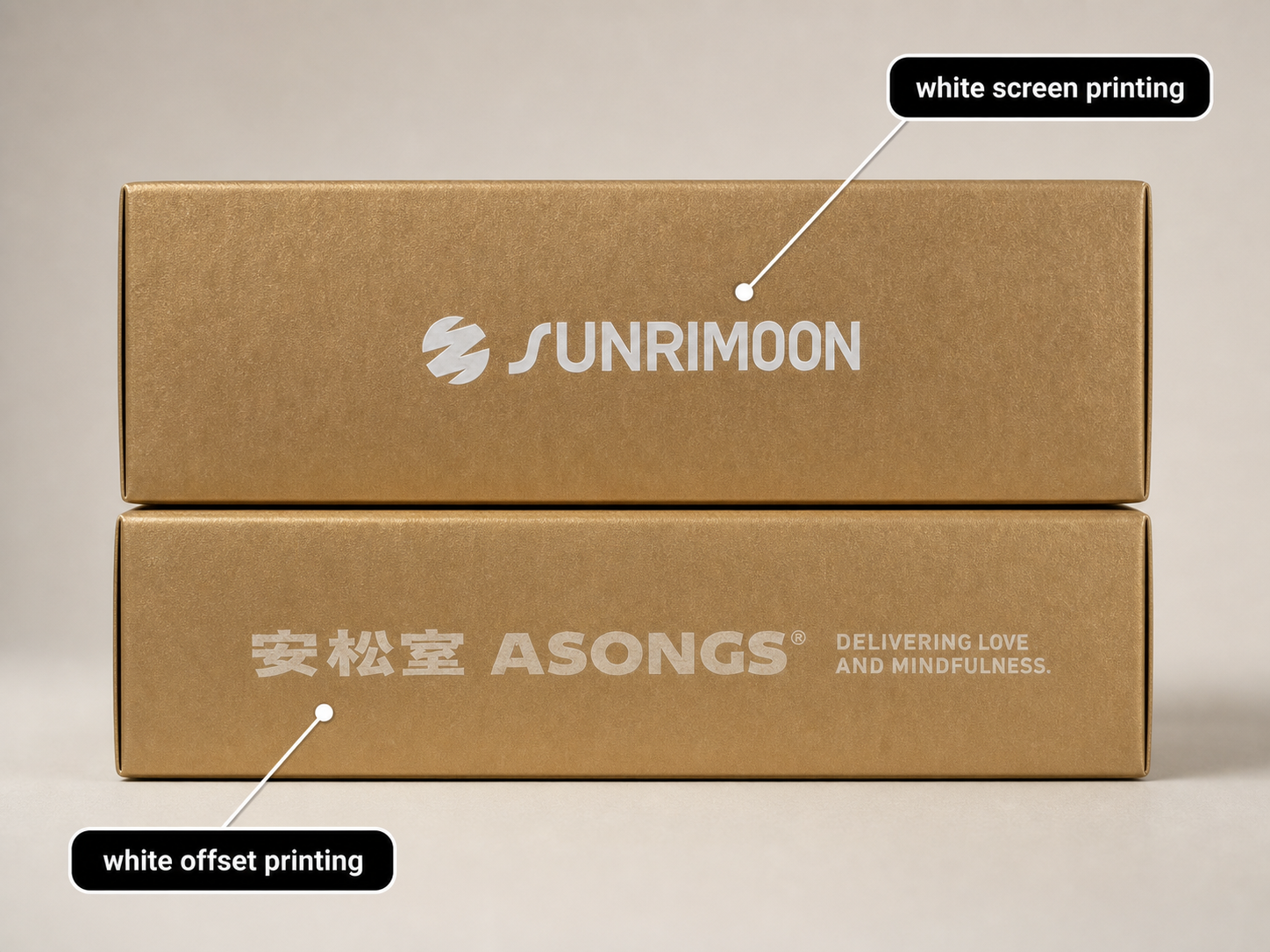 White Screen Printing vs White Offset Printing on Kraft Paper