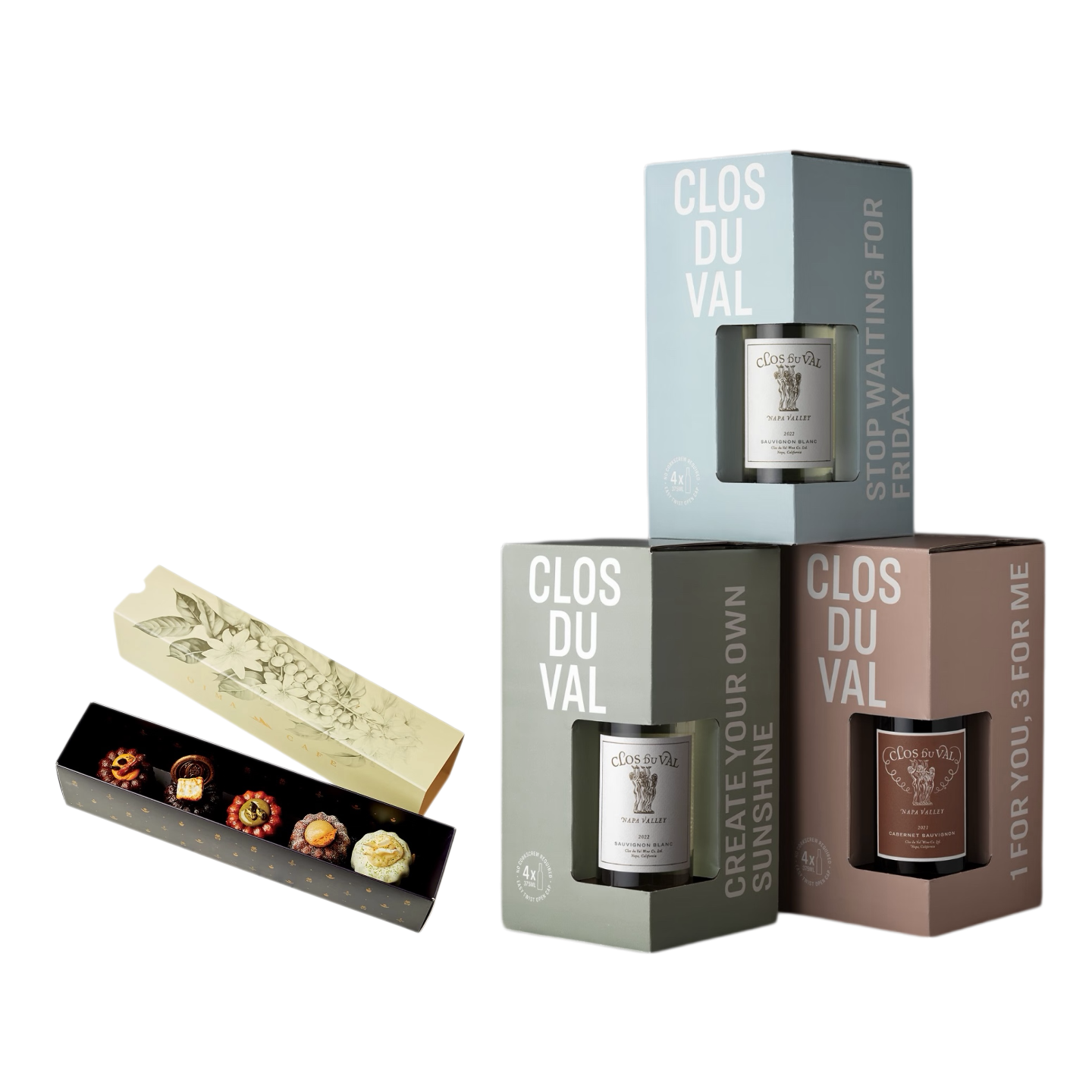 Window Wine Box and Canelé Box